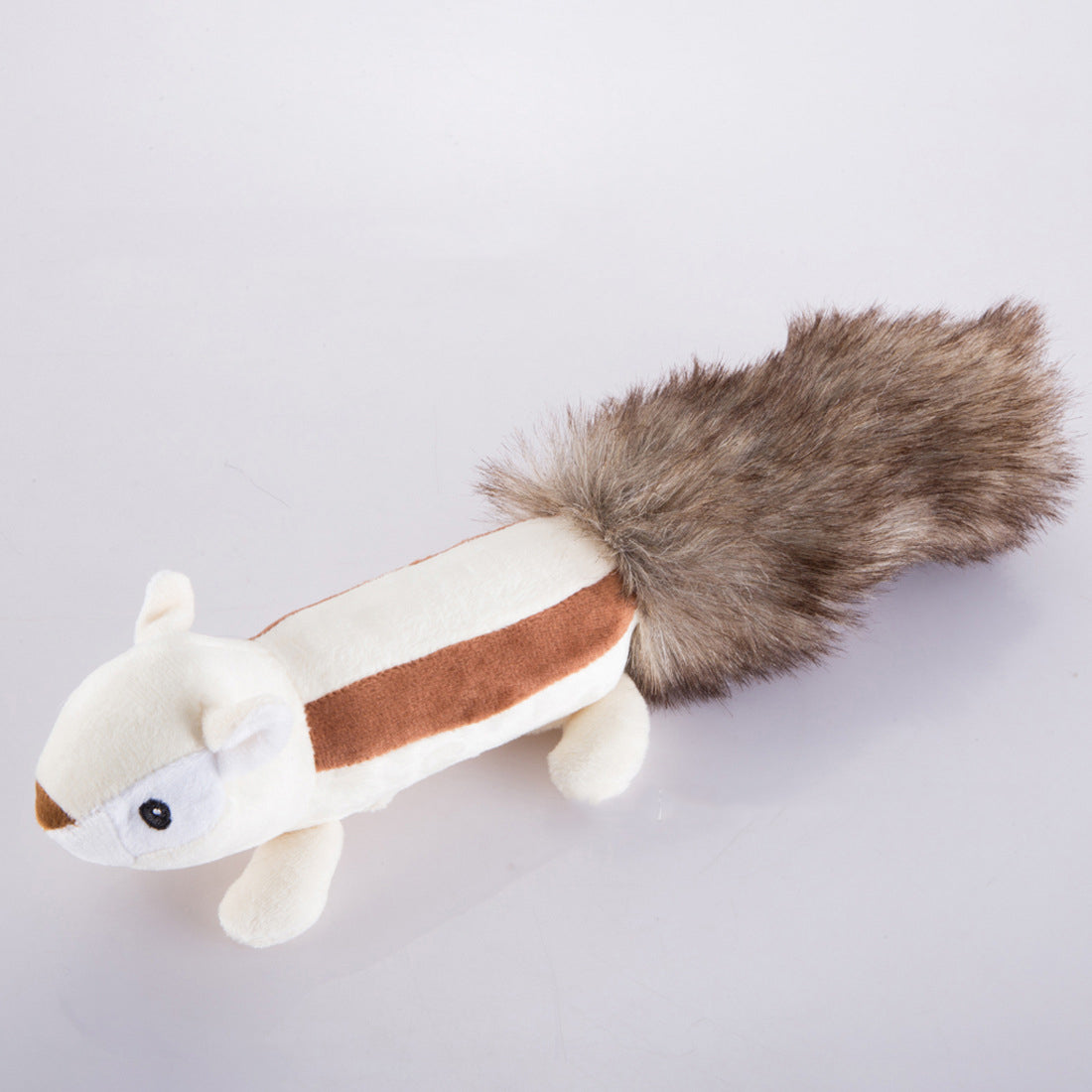 Cute New Cat Dog Sounding Toy Interactive Toy Squirrel Skunk Long Plush Toy