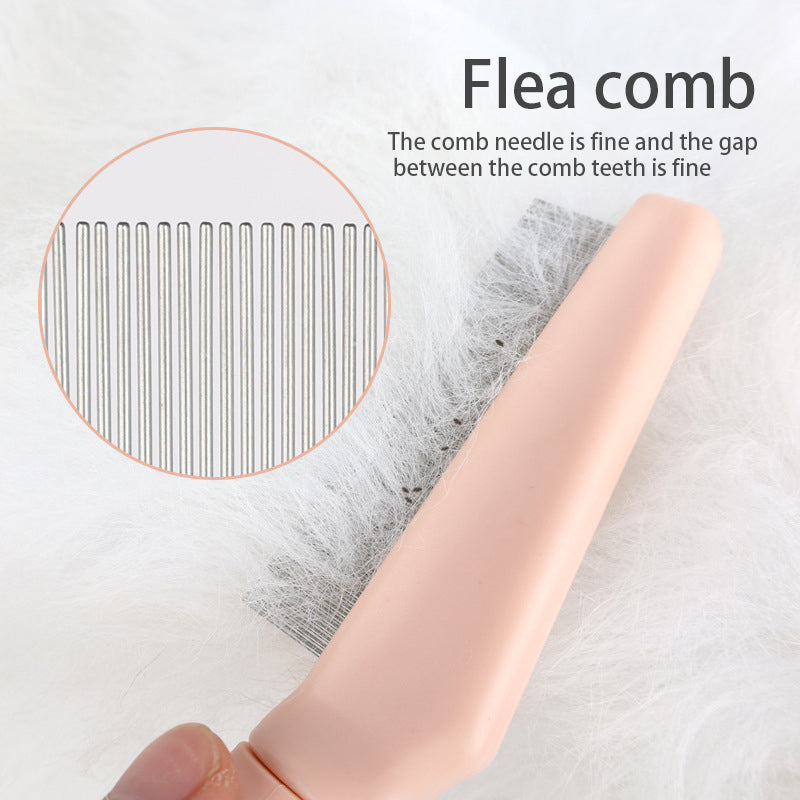 Pet Comb Cat Hair Removal Long Needle Comb Flea Comb Knot Hair Removal Comb Dog Comb Pet Supplies