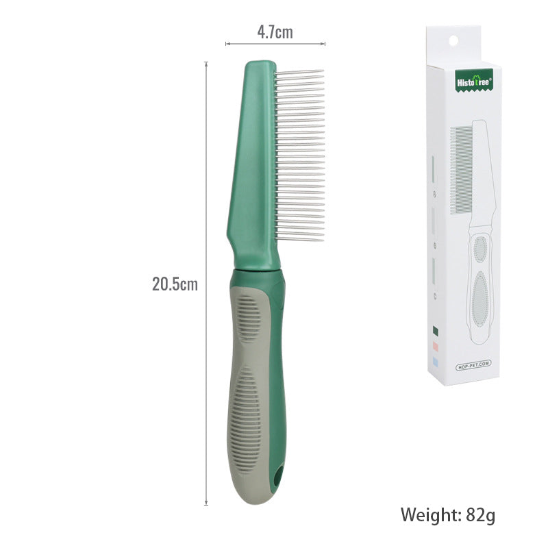 Pet Comb Cat Hair Removal Long Needle Comb Flea Comb Knot Hair Removal Comb Dog Comb Pet Supplies