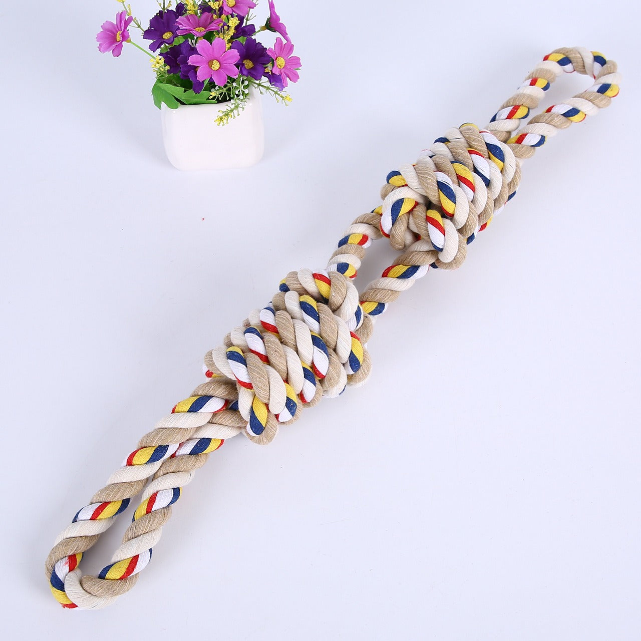 Pet Toys Teeth Grinding Dog Toys Bite Resistant Rope Large Dog Rope Knot Toys